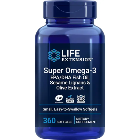 Suplemento Super Omega 3 Life Extension 120 Cápsulas