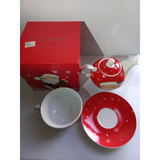 Tetera Marca Santini. Porcelana. 4 Piezas 