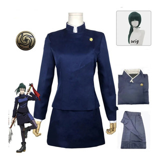 Traje E Perucas De Maki Zenin Do Jujutsu Kaisen Fantasia A 1 Traje E Perucas De Maki Zenin Do Jujutsu Kaisen Fantasia A 1