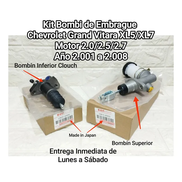 Kit Bombín Superior E Inferior Chevrolet Grand Vitara 