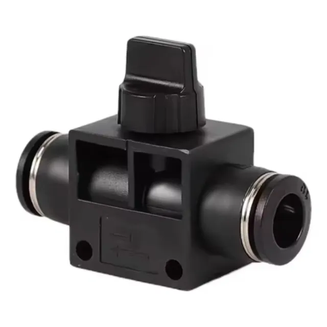Llave Valvula De Corte 3 Vias 8mm Acople Rápido Neumatica