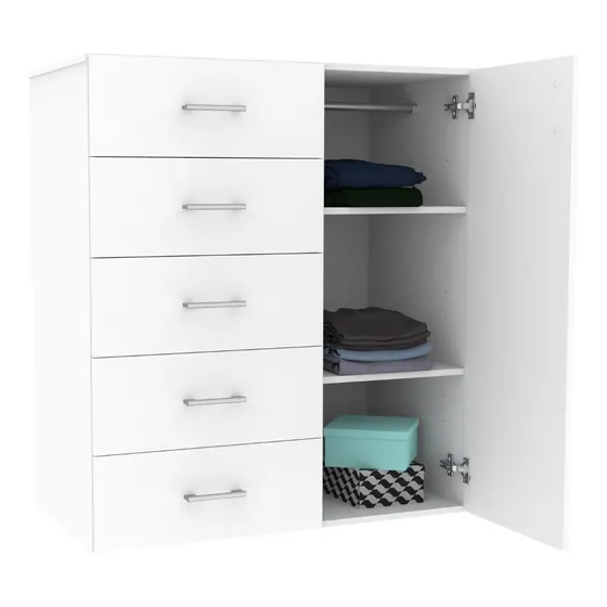 Cómoda 5 Gavetas 1 Puerta Casalista® Sueños