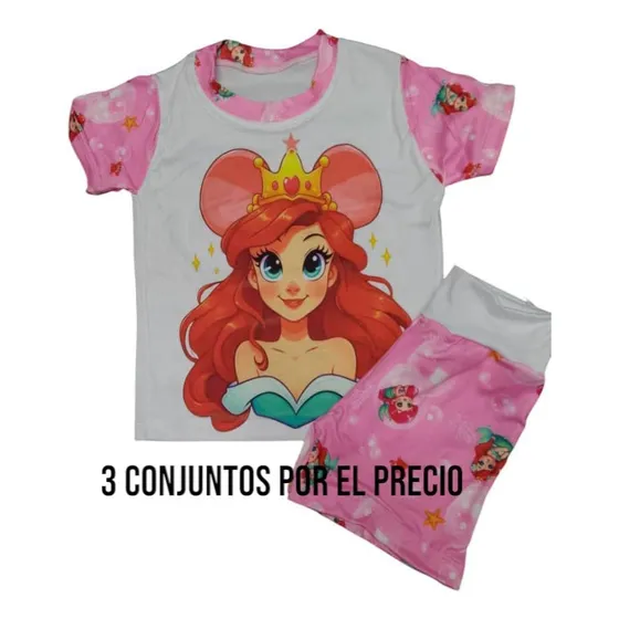 Trio De Conjunto Para Niñas Piel De Durazno ( 3 Conjunto)