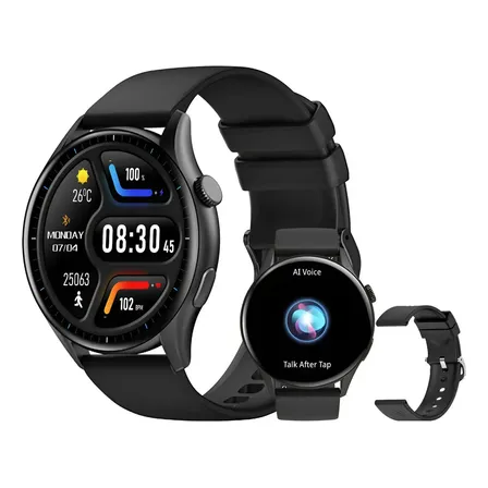 Smartwatch Peje Zw10 Amoled Ip68 Preto Bluetooth Notificações Saúde Mesh