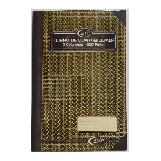 Cuaderno De Contabilidad 3 Columnas 200  H