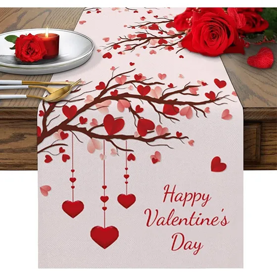 Camino Mesa Para Dia San Valentin 72  Largo Bufanda Comoda X