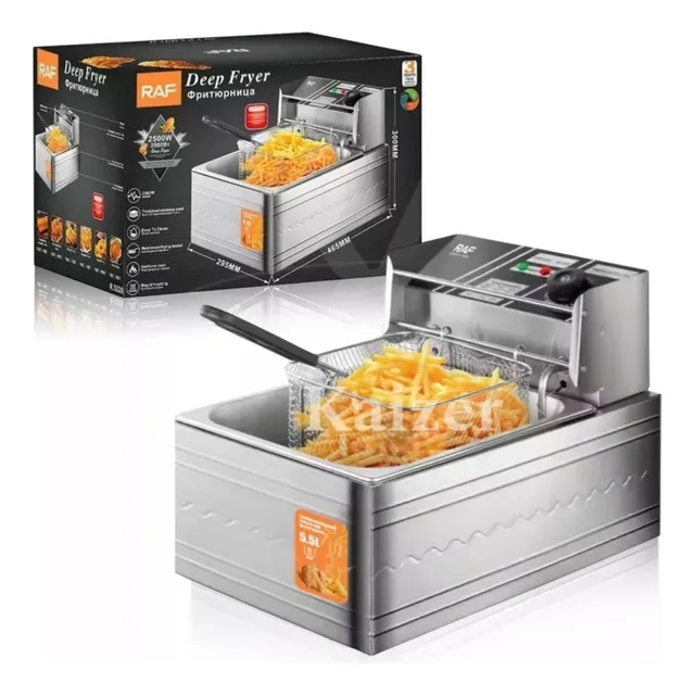 Freidora De Aceite Electrica Raf 6 Litros 1600w Industrial