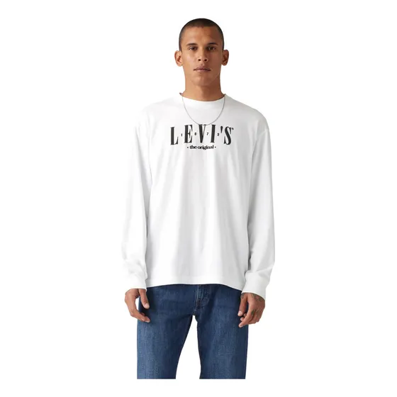Polo Hombre Ls Graphic Authentic Tee Blanco Levis A6145-0071
