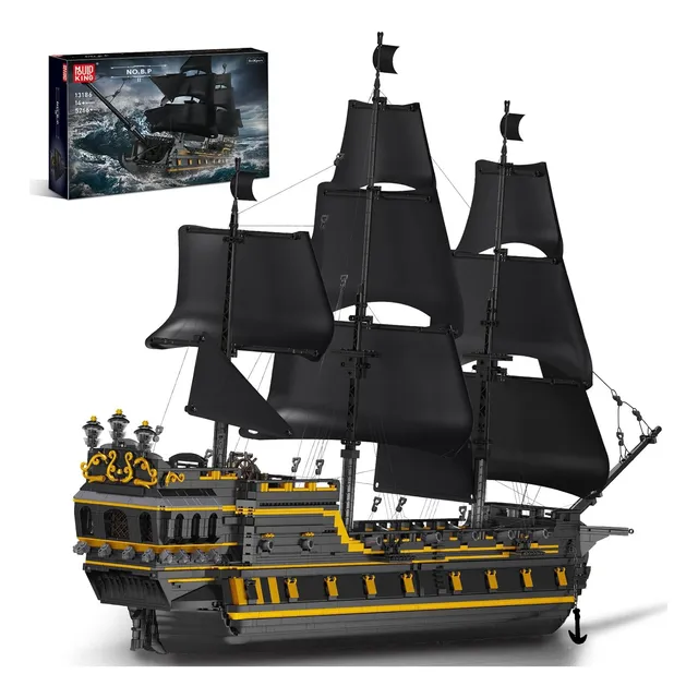 Kit De Bloques De Construcción Mould King Black Pearl Pirate