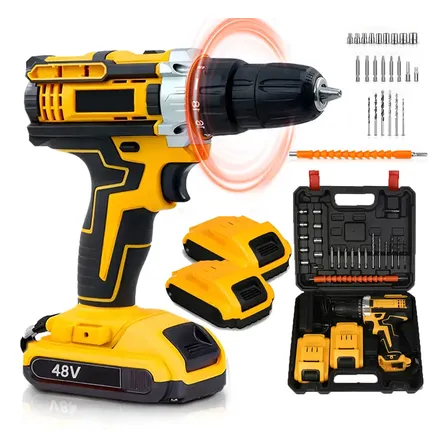 Parafusadeira Furadeira De Impacto Profissio Furadeira Elétr Amarelo 127/220v