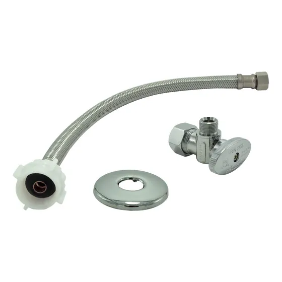 Kit Linea Agua Para Conector Inodoro Manguera 12  Largo 3 8 