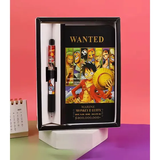 Set Cuaderno Diario Y Boligrafo One Piece V2