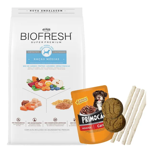 Alimento Biofresh Adulto Castrados Razas Mediana 10,1 Kg
