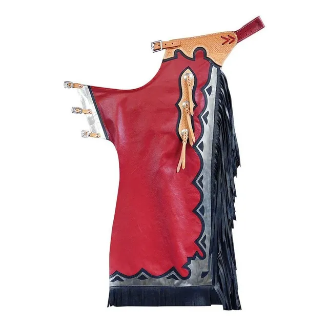 Hilason Ch229n-f Maroon Bull Riding Rodeo Western Chaps