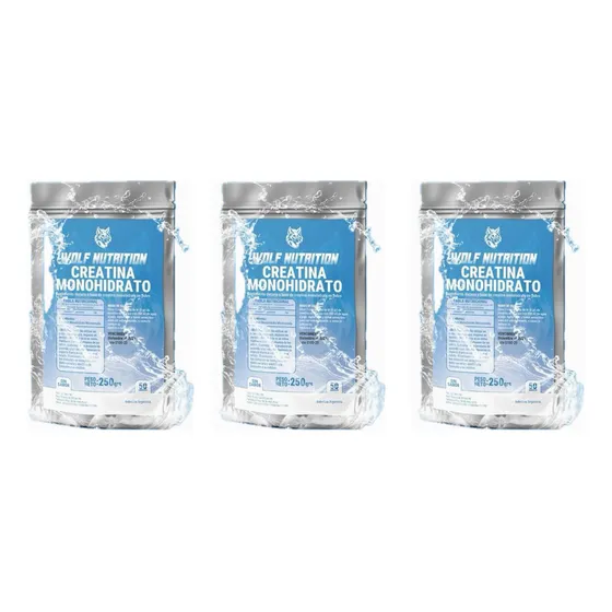 Pack X3 Creatina Monohidrato Micronizada (250g)