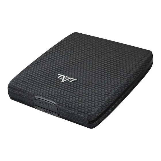 Monedero Tru Virtu Money & Cards Diagonal Carbon Black