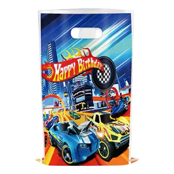 Bolsas Dulces Cumpleaños Hotwheels 10 Unidades Fiestas
