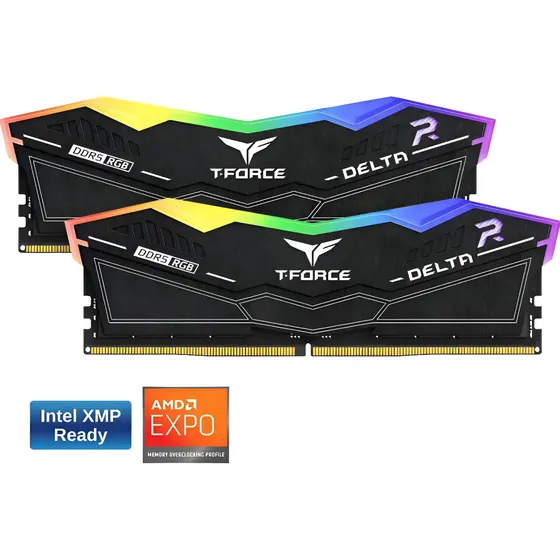 Memoria DDR5 Team T-force Delta C38 Expo\u002FXMP de 16 GB a 6000 MHz | Cuotas sin interés