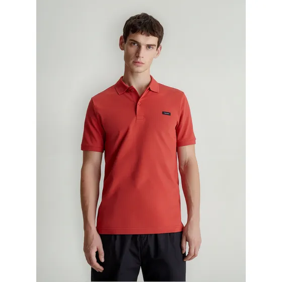 Polo Stretch Slim Rojo Calvin Klein