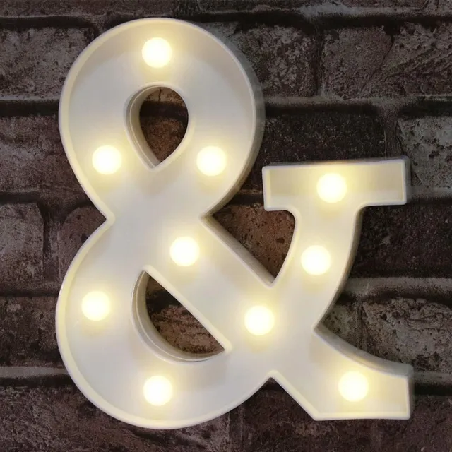 Anuncio Letra Alfabeto Luz Led Para Decoracion Boda Bar