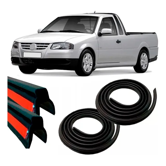 Kit Borrachas 2 Portas E Pingadeira Portas Saveiro G3 G4
