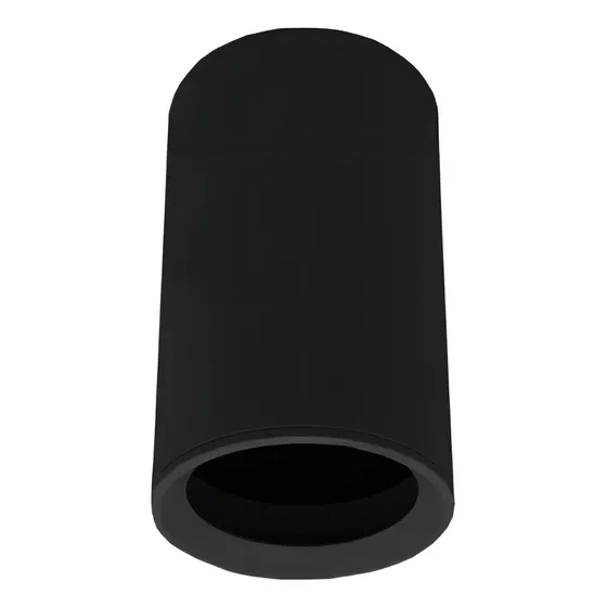 Aplique Lámpara De Techo Tipo Cilindro Negro Foco Fijo Porta Ampolleta Dicroica Gu10 Mr16 Bipin Demasled