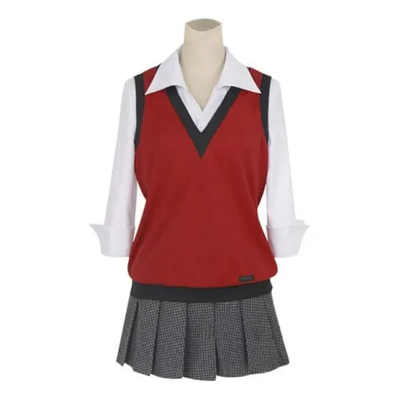 M Kakegurui Ikishima Midari Cosplay Uniforme Juego Completo