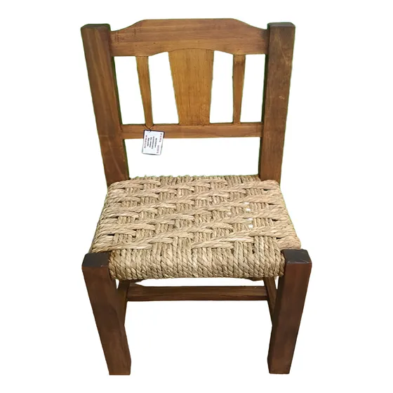 Silla Madera Tejidas En Cuerda De Cardo Por Encargue