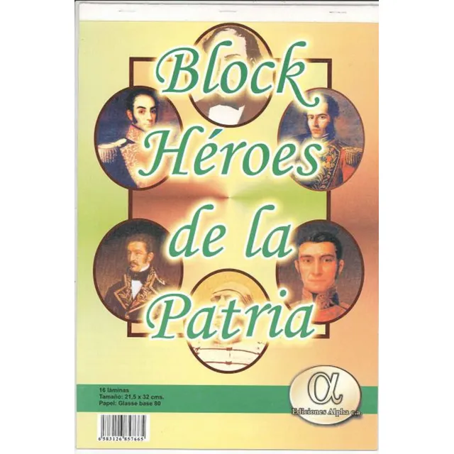 Cartilla Escolar Héroes De La Patria Pack X 4