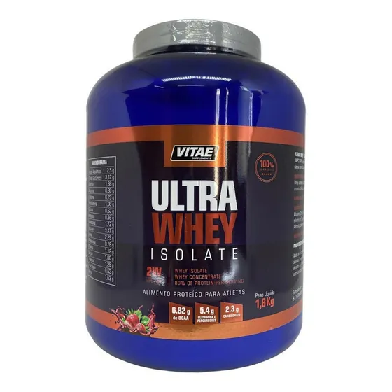 Ultra Whey Protein Isolate 2w Vitae 1,8kg + Saboroso