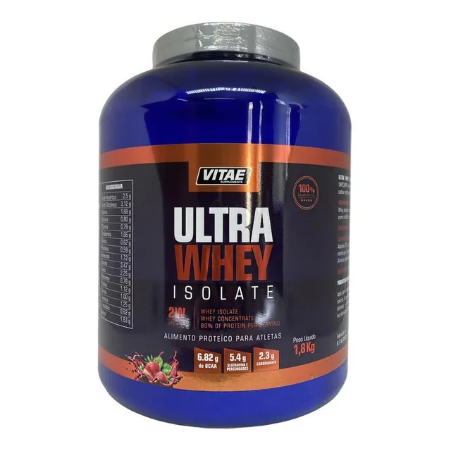 Ultra Whey Protein Isolate 2w Vitae 1,8kg + Saboroso