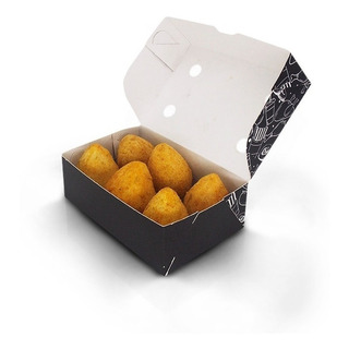 100 Caixa Box Delivery Porção Batata Frita Fritura Salgados 100 Caixa Box Delivery Porção Batata Frita Fritura Salgados