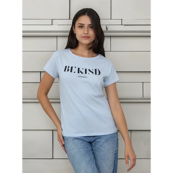 Remera Onyx Algodon Estampada Be Kind Mujer