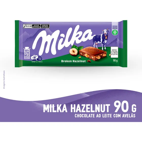 Chocolate Milka Avelã 90g
