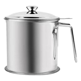 Recipiente De Grasa Con Colador De Aceite De 1,3 L Con Recipiente De Grasa Con Colador De Aceite De 1,3 L Con