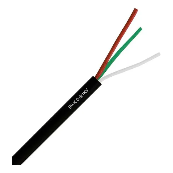 Cordon Electrico 3x1,5 Mm Rv-k 0,6/1kv.(a)negro 25 Mts-sec
