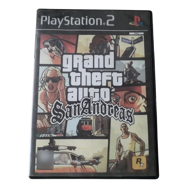 Grand Theft Auto San Andreas Playstation 2 Caratula Reimpres