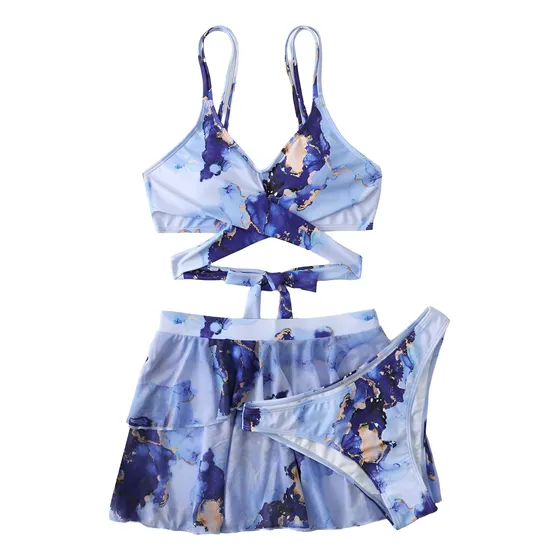 Shein Traje De Baño 3 Piezas Para Dama