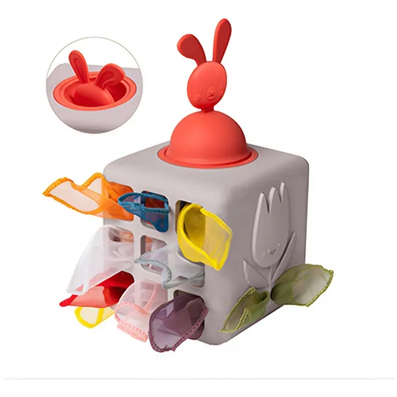 Juguete Sensorial Bebé Caja De Pañuelos Taf Toys