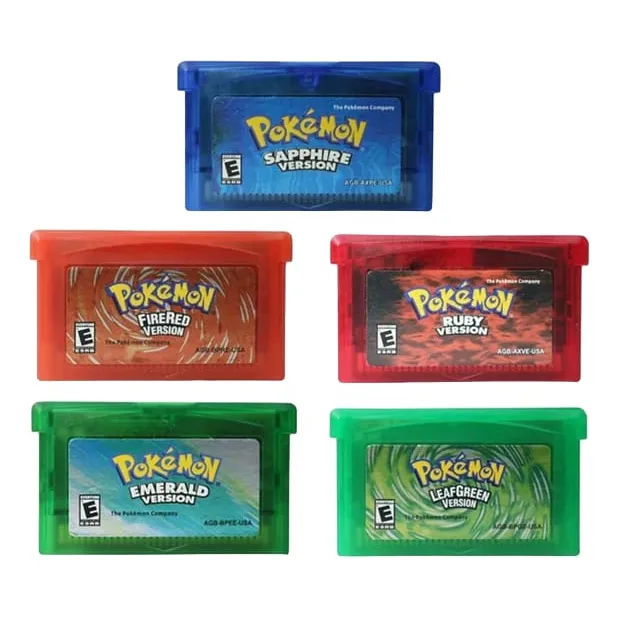 5 Juegos Pokémon Emerald, Firered, Saphire, Leafgreen Y Ruby