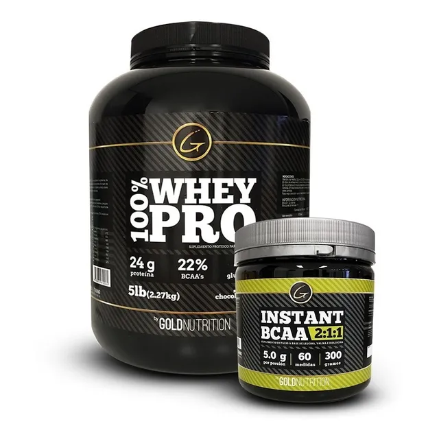 Pack Proteina - Whey Pro 5 Lb + Bcaa 300g