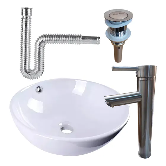 Kit Ovalin 36cm Cala + Contrapush + Cespol + Monomando Acero
