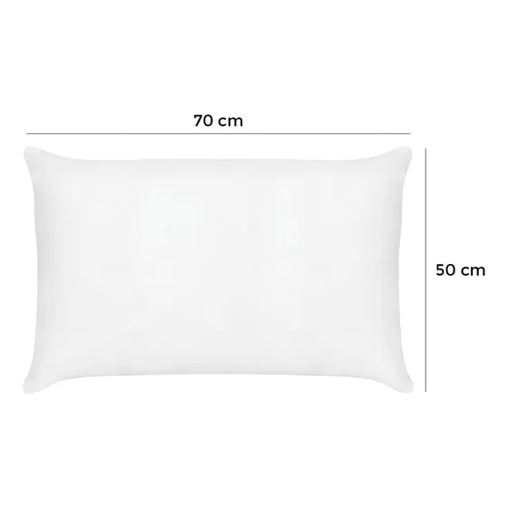 Travesseiro Para Cama Lavável Realce Macio Suporte Firme