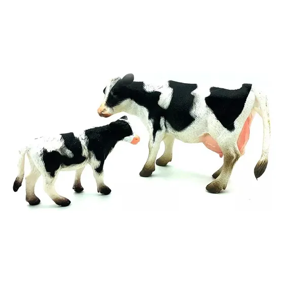 Familia De Vacas De Juguete Museo Animales De La Granja