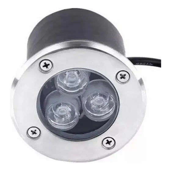 Balizador Luminária Led Chão Piso 3w Blindado Quente 3000k Luz Branco-quente 127/220V