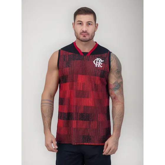Regata Flamengo Pivot Vermelha E Preta