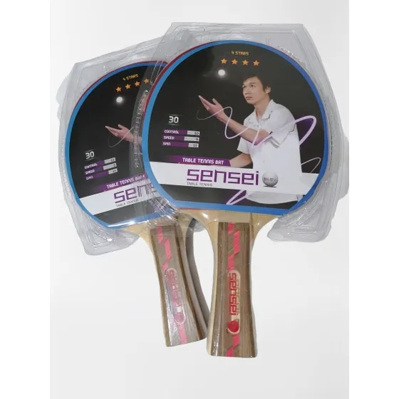 Par De Paletas Sensei 4 Estrellas + Mas Caja De 6 Pelotitas.