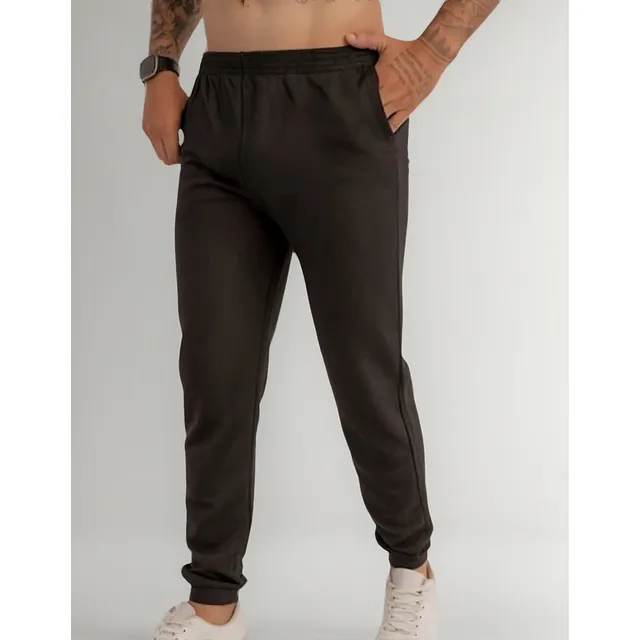Calça De Moletom Básica Tradicional Simples Lisa Adulto