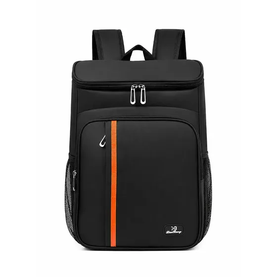Mochila Bolsa Térmica Cooler Alça Costa Impermeável Grande Cerveja Bebidas Refrigerante Cor Preta