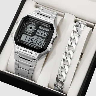 RelĂłgio Digital Masculinos Skmei 1335 Conjunto Para Presente RelĂłgio Digital Masculinos Skmei 1335 Conjunto Para Presente